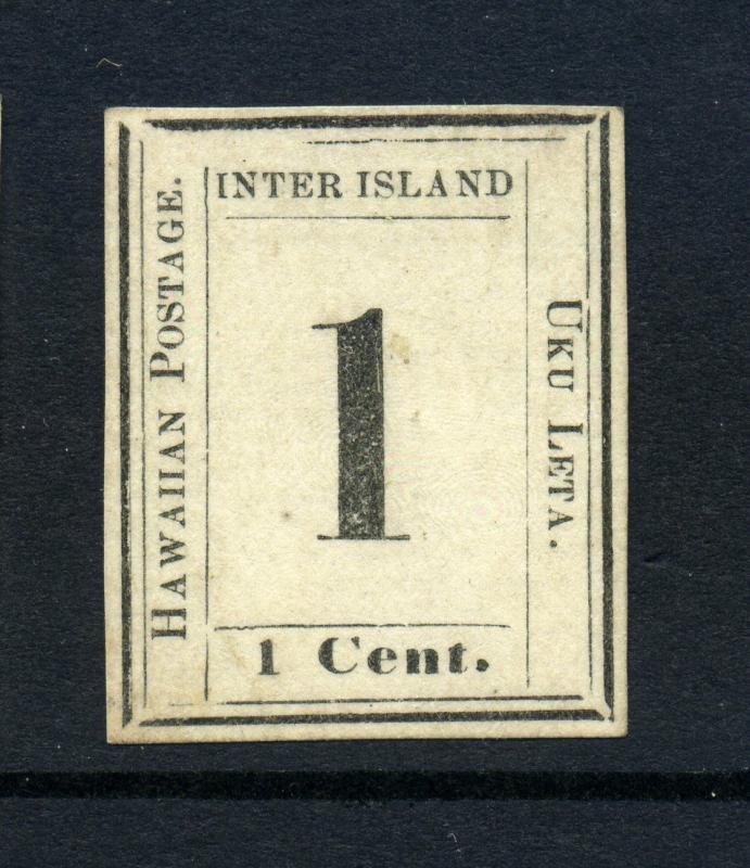  Hawaii Scott #23 Numeral Laid Paper Unused Stamp (Stock #H23-38)