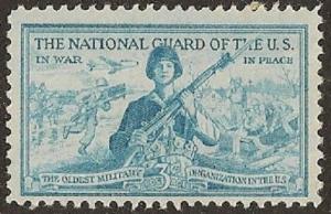 US 1017 National Guard 3c single MNH 1953