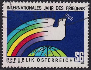 Austria - 1986 - Scott #1335 - used - International Peace Year