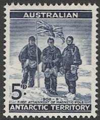 AUSTRALIA  Antarctic Territory 1961 Sc L6 Mint NH VF 5d Explorers