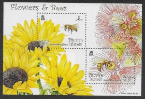 Pitcairn Islands #673a  SS Bees and flowers  2008  MNH