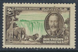 Southern  Rhodesia  SG 32 SC# 34  MH  Silver Jubilee  see scans  and detail 