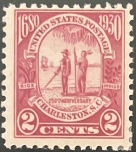 Scott #683 1930 2¢ Charleston 250th Anniversary unused HR