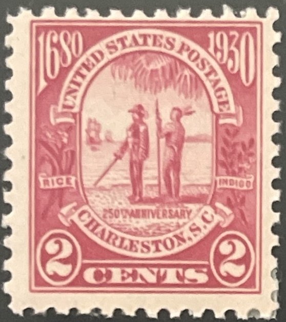 Scott #683 1930 2¢ Charleston 250th Anniversary unused HR