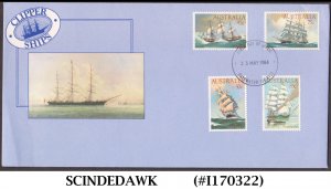 AUSTRALIA - 1984 CLIPPER SHIPS - 4V - FDC