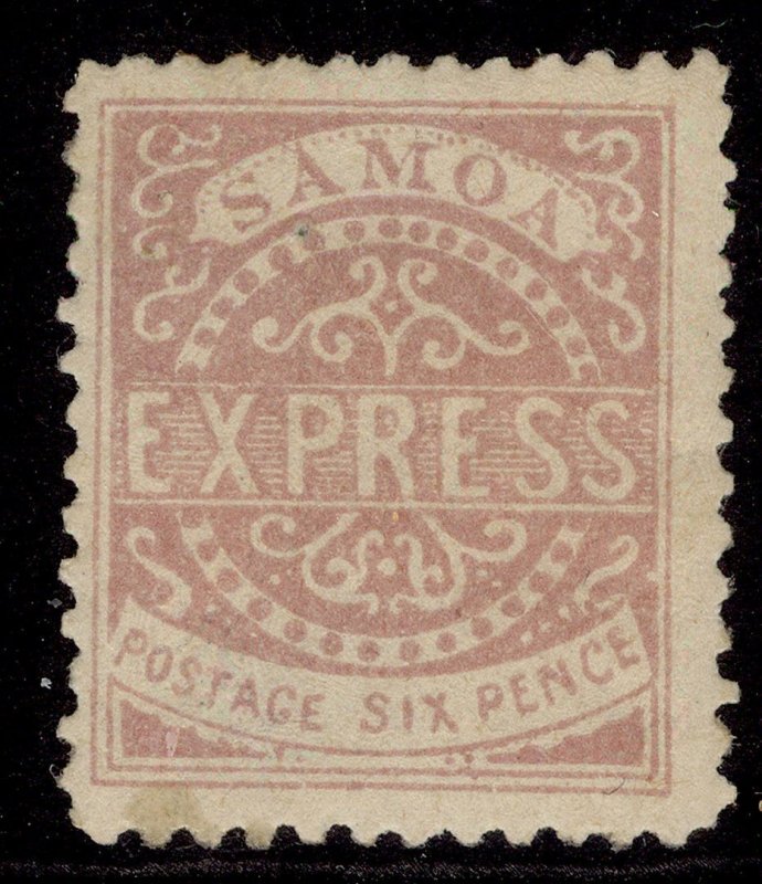 SAMOA QV SG0, 6d lilac, perf 11 reprint, M MINT.