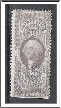 US #R52c Revenue Inland Exchange Hand Stamped Cancel Used