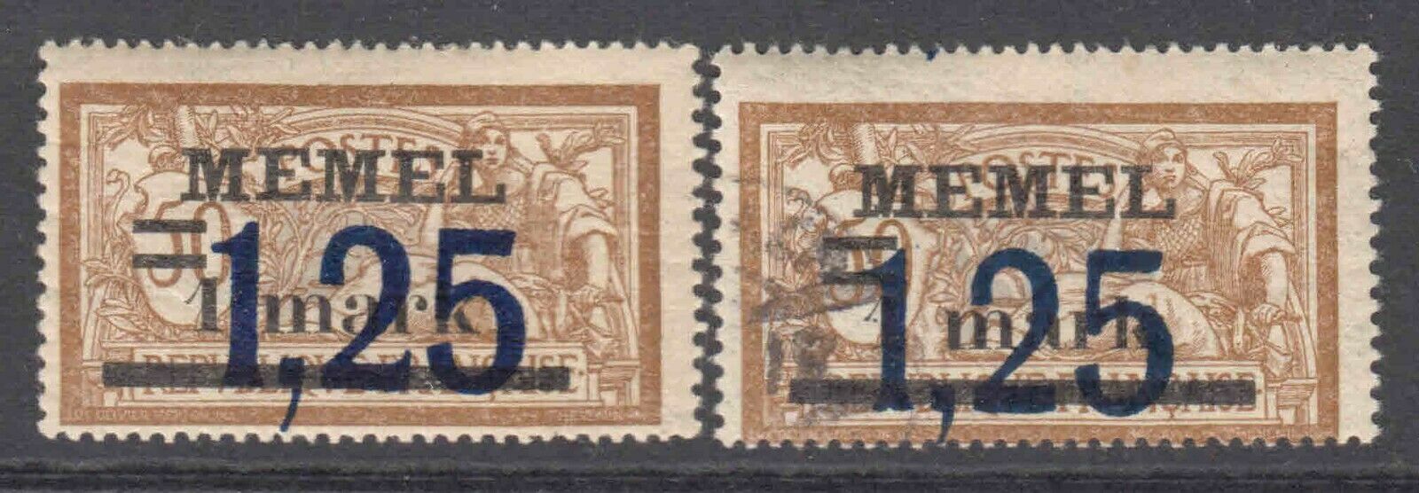 Timbre Memel 48 – Par Trois Côté Image Sur AK DANZIG Bourse – Collection (CA1598)