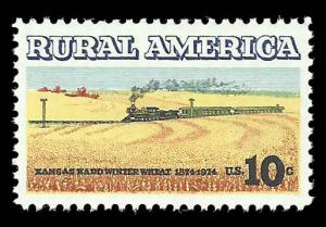 # 1506 MINT NEVER HINGED WHEAT FIELDS AND TRAIN Xf++++