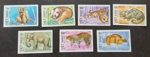 Vietnam Endangered Animals 1984 Ox Tiger Elephant Wildlife (stamp) MNH *imperf