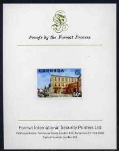Grenada 1975 Post Office 50c imperf proof mounted on Form...
