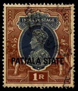 1937-38 India Patiala State #92 - Used - VF - CV$62.50 (ESP#1636)