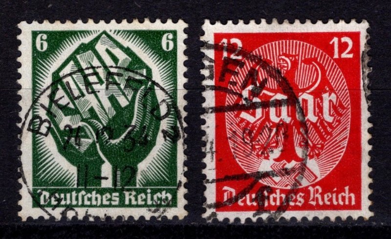 Germany 1934 Saar Plebiscite, Set [Used]