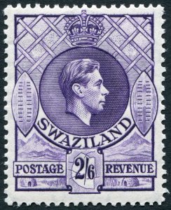 Swaziland 1938 2s 6d bright violet Perf 13½x13 SG36 unused