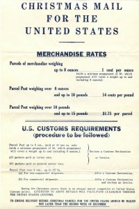 CHRISTMAS MAIL FOR THE UNITED STATES rates  15-11-41 form Canada