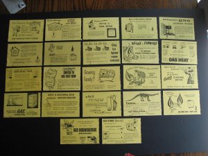 Canada illustrated advertising 22 different on Union Gas payment cards!