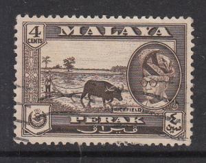 Malaya Perak 1957 Sc 129 4c Used