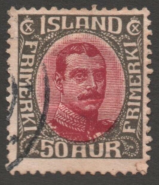 Iceland (1920) - Scott # 125,    Used