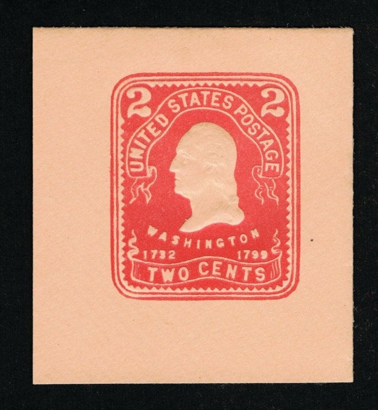 GENUINE SCOTT U387 MINT 1903 CARMINE ON ORIENTAL BUFF HARTFORD LARGE FULL CORNER