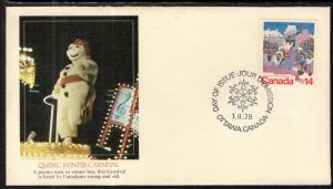 Canada 780 Winter Carnival Fleetwood U/A FDC