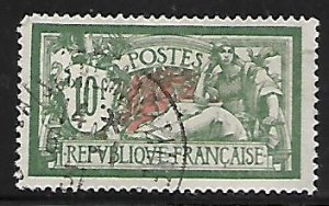 France - Liberty & Peace 10fr  - Scott #131 - F-VF - USED