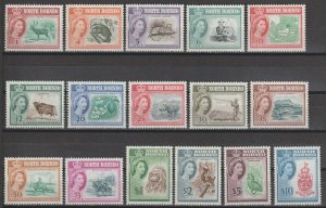 NORTH BORNEO 1961 SG 391/406 MNH