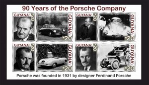 Stamps.Cars Ferdinand Porsche 2021 year 1 sheets perforated MNH **