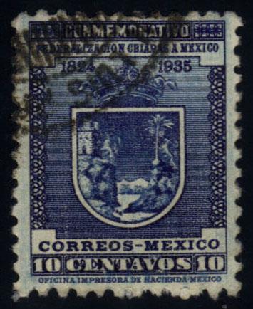 Mexico #734 Arms of Chiapas, used (35.00)