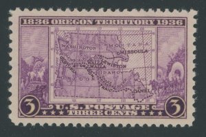 USA 783 - 3 cent Oregon Territory - PSE Graded Cert: XF/Superb 95 Mint OGnh