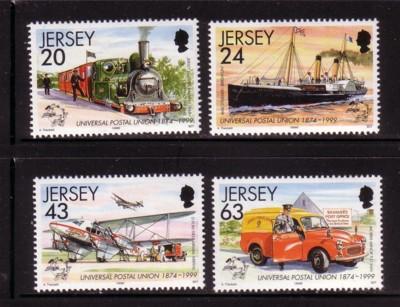 Jersey Sc 884-7 1999 125th Anniv UPU stamp set mint NH