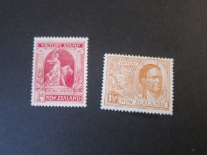 New Zealand 1920 Sc 166-7 MH