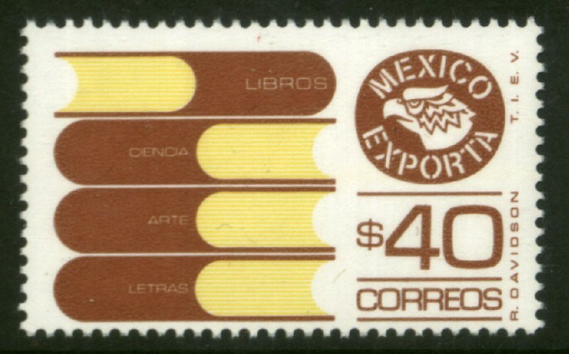 MEXICO Exporta 1131, $40P Books Fosfo Paper 7 MINT, NH. VF.