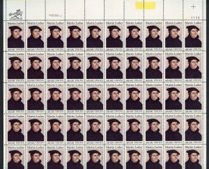 UNITED STATES SCOTT #2065 MARTIN LUTHER COMPLETE SHEET  MINT NH