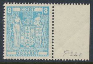 New Zealand  SG F221  Revenue Stamp Duty MNH  - see detail & scans