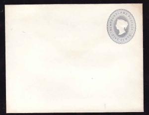 Newfoundland cover #10411 -  5c grey-blue QV postal stationery [EN2a] - unused -