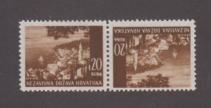 Croatia Scott #45a MH