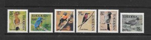 BIRDS - RHODESIA #304-9   MNH