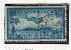 NEW ZEALAND; 1930s early Airmail issue fine used 6d. value
