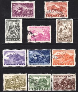 Bulgaria Scott 512-22 complete set F to VF mint OG H & used.  FREE...