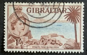 GIBRALTAR 1953 DEFINITIVE 1/- SG154 FINE USED