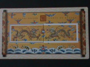 ​CANADA-1999-SC#1837 YEAR OF THE LOVELY DRAGON- SPECIAL DESIGN-MNH-S/S-VF