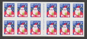 U.S. Scott Scott #2873a Santa Claus - Christmas Stamp - Mint NH Booklet Pane