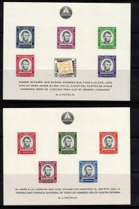 NICARAGUA - Sc 828a+C442 NH - 1960 - LINCOLN