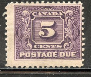 Canada # J4, Mint Hinge.