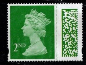 Great Britain - #MH500 Machin Queen Elizabeth II Barcoded (Off Paper) - Used