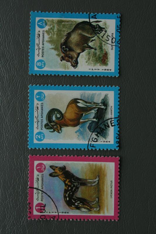 Afghanistan1984. 'Animals'. SG959/60 & 962. UNH