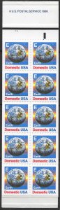 US  #2282a  Complete Booklet,  MNH.  E Series 1987.