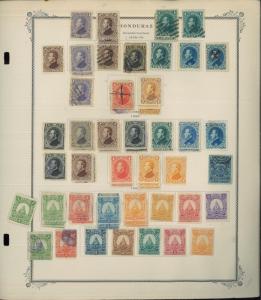 1865-1956 Honduras Mint & Used Postage Stamp Collection Album Pages Value $390