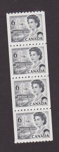 Canada 468B VF MNH Centennial Coil strip of 4