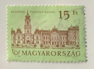 Hungary 1992 Scott 3031 used - 15Ft,  Festetics Castle, Keszthely